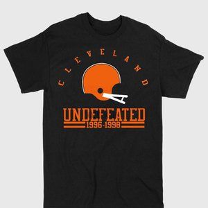 CLEVELAND UNDEFEATED FUNNY SHIRT football factory of sadness muni lot shirt!